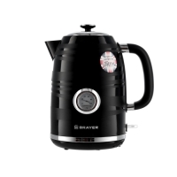Чайник электрический BRAYER 1059BR, пластик, 1.7 л, 2200 Вт, термометр, чёрный Чайник электрический BRAYER 1059BR, пластик, 1.7 л, 2200 Вт, термометр, чёрный