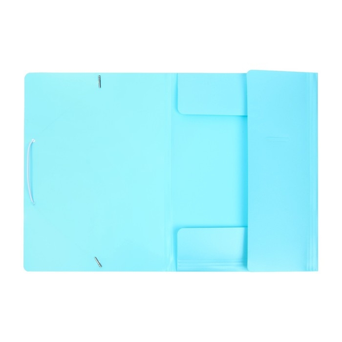 Папка на резинке А4, 500 мкм, Calligrata, Pastel, корешок 20 мм, до 150 листов, тиснение Папка на резинке А4, 500 мкм, Calligrata, Pastel, корешок 20 мм, до 150 листов, тиснение "песок", аквамарин