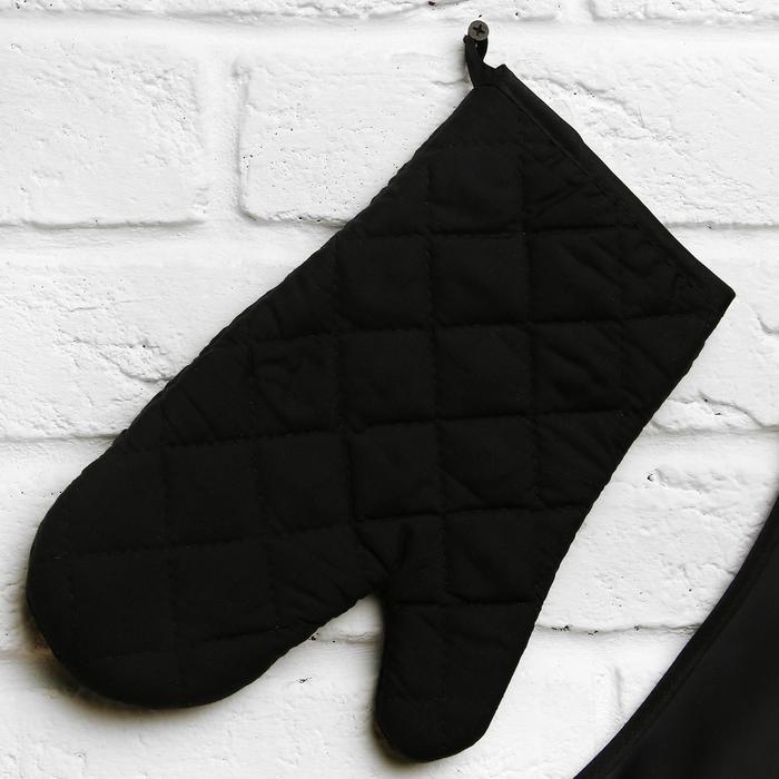 Большой кухонный набор "Лучший муж" (фартук, лопатка для жарки, отбивалка и прихватка)