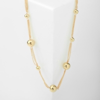 Бусы &laquo;Авангард&raquo; галос, цвет золото, 40см