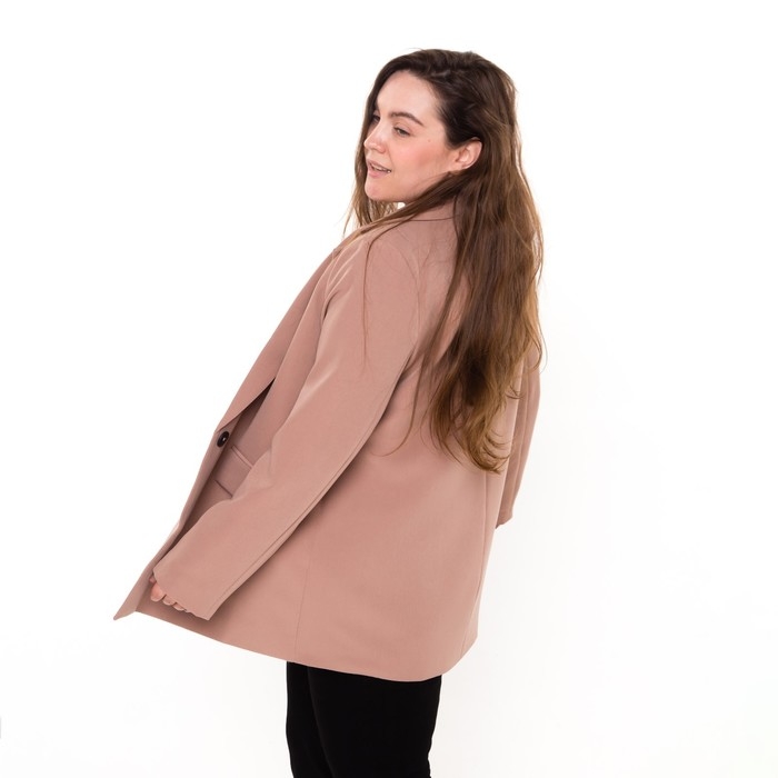 Пиджак женский, цвет бежевый, размер 56 Пиджак женский, цвет бежевый, размер 56