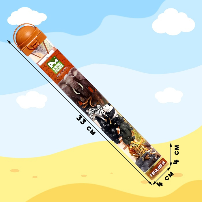 Набор животных «Дикие звери», 12 фигурок Набор животных «Дикие звери», 12 фигурок