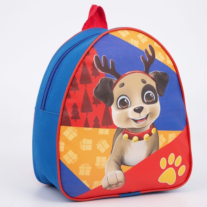 Новогодний детский рюкзак &laquo;Пёс Санта Клауса&raquo;, на новый год