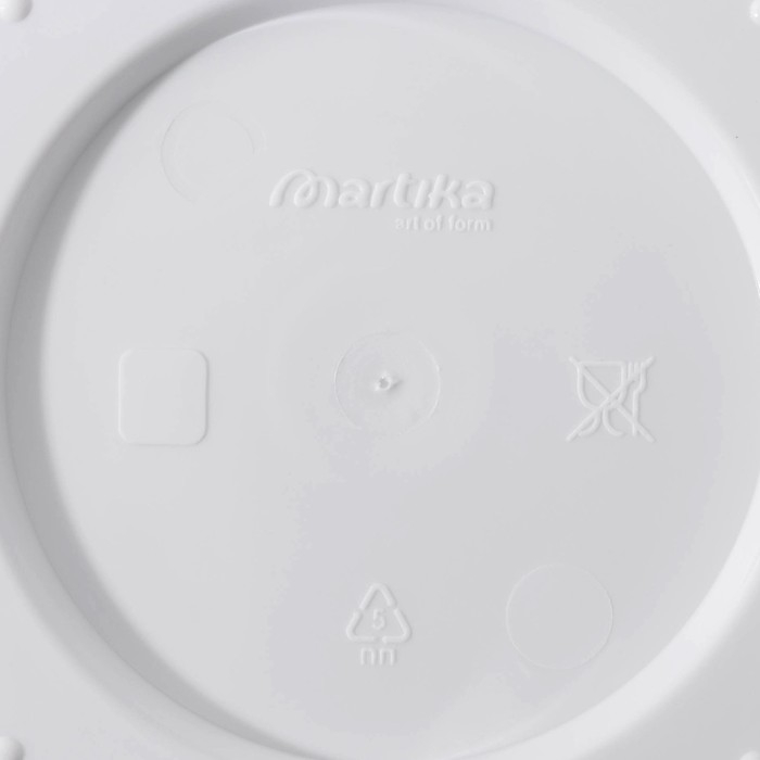 Горшок с поддоном &laquo;Флориана&raquo;, 2,8 л, цвет белый