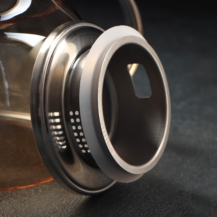 Набор для напитков из стекла Magistro &laquo;Голден&raquo;, 5 предметов: кувшин 1 л, 4 кружки 350 мл, цвет золотой