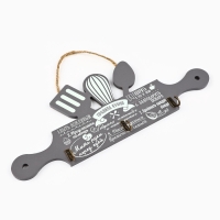 Крючки для кухни &laquo;Правила кухни&raquo;, цвет серый, 29,8 х 11 см