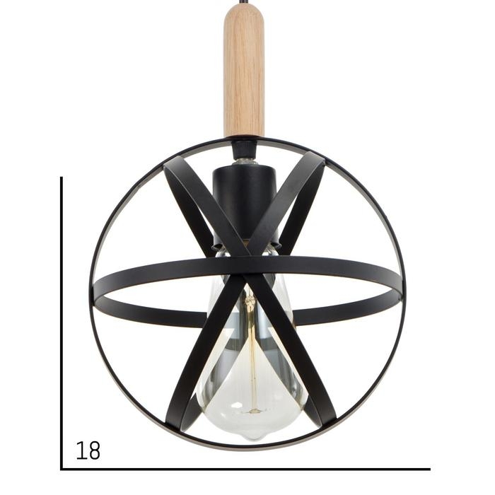 Светильник BayerLux 88304/1 E27 40Вт черный 17,5х17,5х20,5-120 см