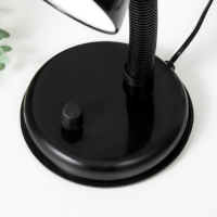 Лампа настольная Е27, светорегулятор (220В) черная (203А) RISALUX