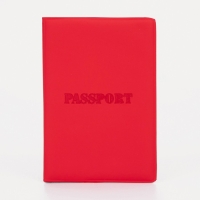 Обложка для паспорта, цвет красный Обложка для паспорта, цвет красный