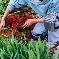 Наколенники садовые, универсальные, 20 &times; 17 см, серые