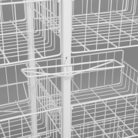 Стойка универсальная &laquo;Для зонтов&raquo; 10 корзин, металл, 82,5&times;40&times;160 см, белый