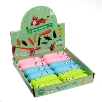 Мялка-тянучка &laquo;Сосиска&raquo; с песоком, цвета МИКС