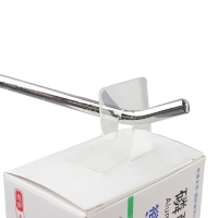 Крючок-вешалка самоклеящийся 2,5&times;4 см (набор1000 шт.), цвет прозрачный