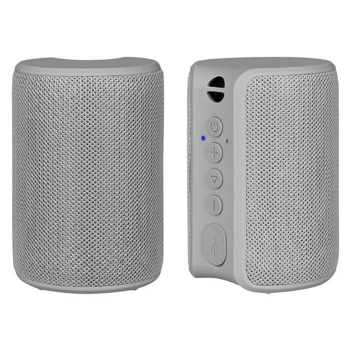 Портативная колонка TFN Play, 5 Вт, microUSB, IPX7, 1800 мАч, серая