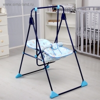 Качели детские напольные &laquo;Ветерок-Люкс&raquo;, синий рисунок МИКС