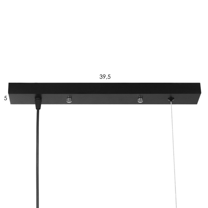 Светильник "Генри" 4хЕ27 40Вт черный 78х14,5х23-123 см