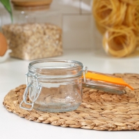 Банка стеклянная для сыпучих продуктов Optima, 250 мл, с бугельным замком