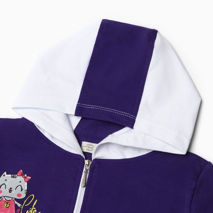 Комплект для девочки (толстовка, брюки ), цвет фиолетовый, рост 104 см Комплект для девочки (толстовка, брюки ), цвет фиолетовый, рост 104 см