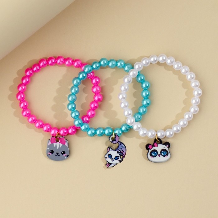 Детский браслет &laquo;Микс&raquo;, 6 шт