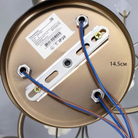 Люстра "Летний цвет" 3х60Вт E27 античная бронза 43х43х25см