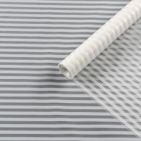 Пленка для цветов, матовая, "Зебра", белый, 0,6 х 9м &plusmn;5%