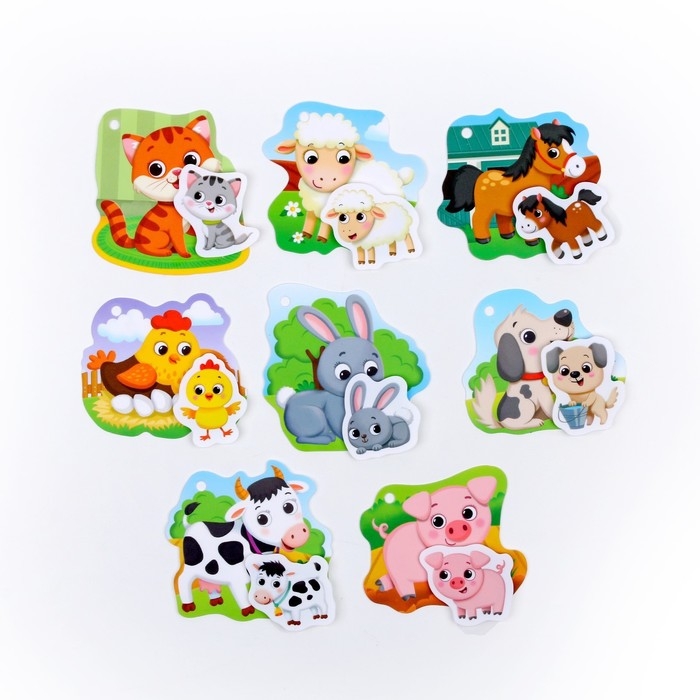 Игра на липучках «Весёлые липучки. Детёныши и мамы» Игра на липучках «Весёлые липучки. Детёныши и мамы»