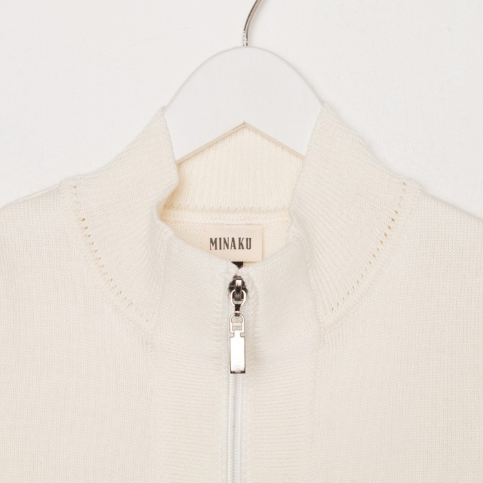 Кардиган для мальчика на молнии MINAKU цвет экрю, рост 98 Кардиган для мальчика на молнии MINAKU цвет экрю, рост 98