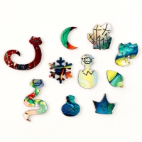 Пазлы фигурные деревянные на новый год «Змея на шаре. Новогодний экспресс», 128 элементов, символ года 2025 Пазлы фигурные деревянные на новый год «Змея на шаре. Новогодний экспресс», 128 элементов, символ года 2025