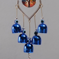 Музыка ветра металл от сглаза "Дерево процветания" 5 колокольчиков 35 см Музыка ветра металл от сглаза "Дерево процветания" 5 колокольчиков 35 см