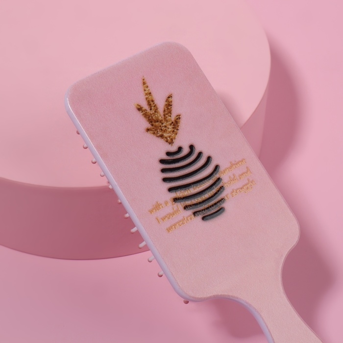 Расчёска массажная, 5,5 &times; 17,6 см, рисунок МИКС