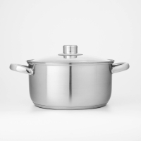 Набор кастрюль из нержавеющей стали Доляна &laquo;Гретте&raquo;, 4 предмета: 1,5 л, 2 л, 3 л, 4 л, d=16/18/20/22 см, крышки, индукция