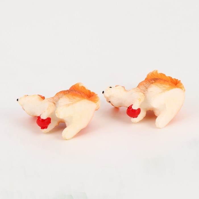 Миниатюра кукольная &laquo;Белочка с яблоком&raquo;, набор 2 шт., размер 1 шт. &mdash; 5 &times; 4 см