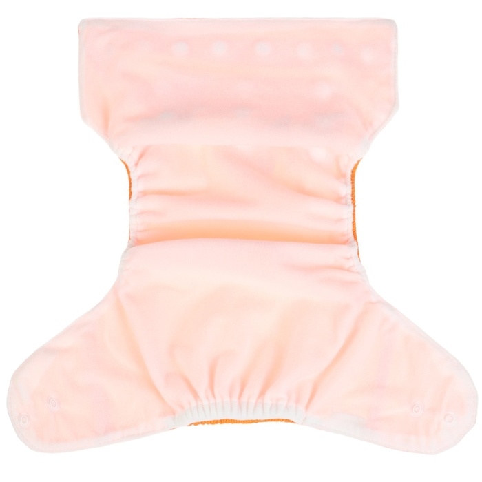 Многоразовый подгузник, 3-15 кг, цвет оранжевый, Крошка Я Многоразовый подгузник, 3-15 кг, цвет оранжевый, Крошка Я