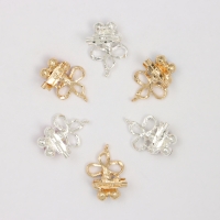 Брошь &laquo;Ассорти&raquo; цветы с бантом, цвет МИКС (неделимая фасовка 12 шт., цена за шт.)