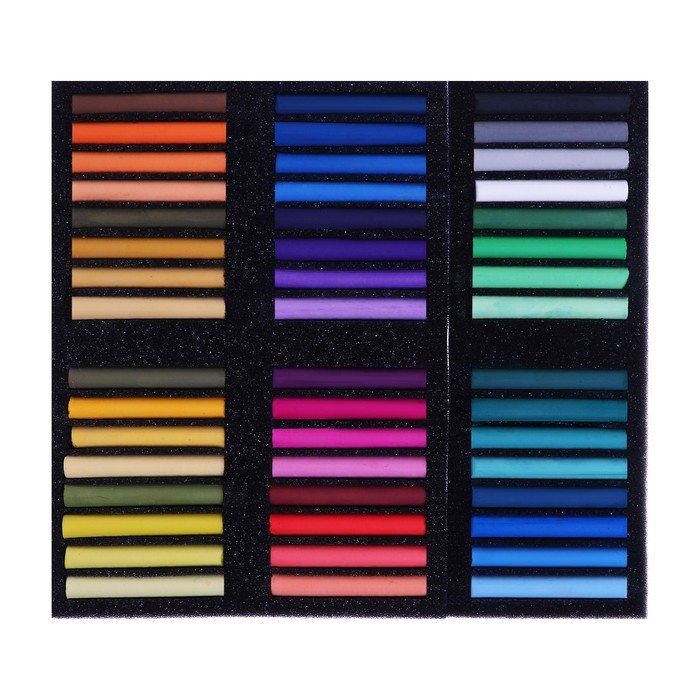 Пастель сухая, набор 48 цветов, Soft, "Аква-Колор" (художественная)