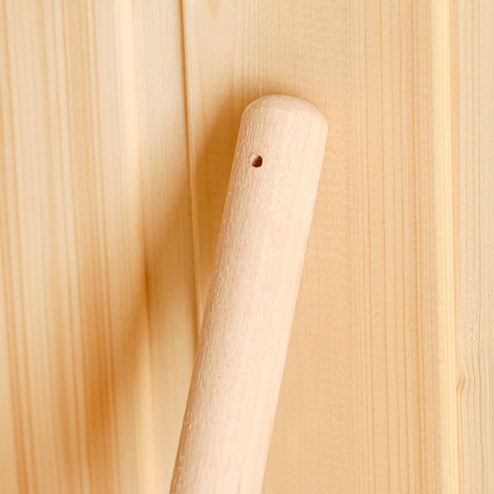 Ковш для бани "Прямой" из нержавеющей стали, с деревянной ручкой