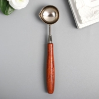 Ложка для плавления сургуча металл, дерево 11 гр 12х2,8 см Ложка для плавления сургуча металл, дерево 11 гр 12х2,8 см