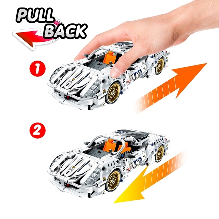 Конструктор &laquo;Тачка&raquo;, инерция, 437 деталей