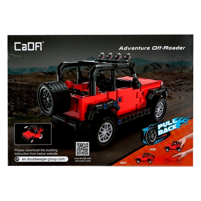 Конструктор инерционный &laquo;Внедорожник&raquo;, 317 деталей