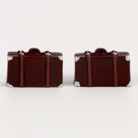 Миниатюра кукольная &laquo;Чемодан&raquo;, набор 2 шт., размер 1 шт. &mdash; 2,3 &times; 0,7 &times; 1,7 см