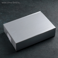 Поднос сервировочный &laquo;Серебряный жемчуг&raquo;, 28&times;18 см, цвет серебряный