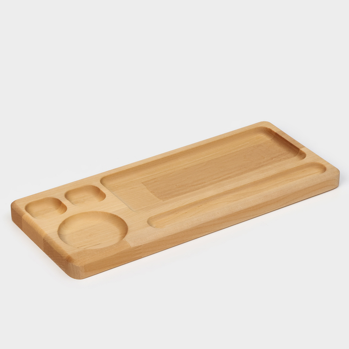 Блюдо для подачи Adelica «Роллы и Суши», 30×13×1,8 см, массив берёзы Блюдо для подачи Adelica «Роллы и Суши», 30×13×1,8 см, массив берёзы