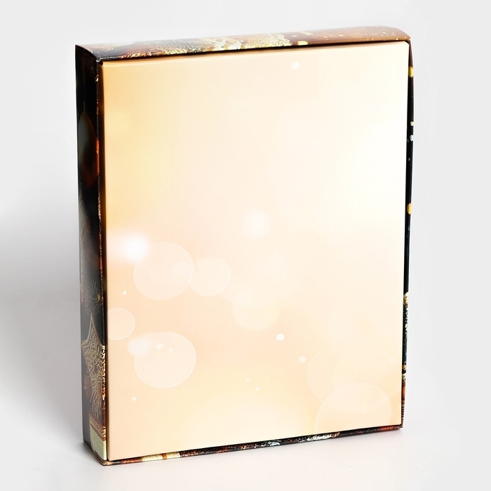 Новый год. Коробка под 12 конфет Новый год. Коробка под 12 конфет "Время чудес", 19 х 15 х 3,6 см, кондитерская упаковка