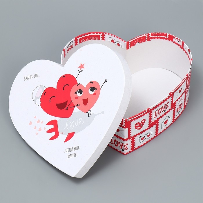 Коробка подарочная, упаковка, &laquo;Любовь повсюду&raquo;, 18.5 х 17 х 7.5 см