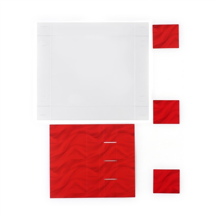 Коробка под 4 конфеты и шоколад с ячейками &laquo;Роскошный Новый год&raquo; 18 х 15 х 3 см, Новый год