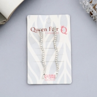 Невидимка для волос "Вивьен" (набор 2 шт) волна, 5 см, серебро Невидимка для волос "Вивьен" (набор 2 шт) волна, 5 см, серебро