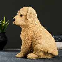 Садовая фигура из полистоуна &laquo;Щенок лабрадора&raquo;, 17&times;12&times;20 см