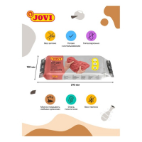 Масса для лепки JOVI, самозатвердевающая, полимерная, 1000 г, терракота Масса для лепки JOVI, самозатвердевающая, полимерная, 1000 г, терракота