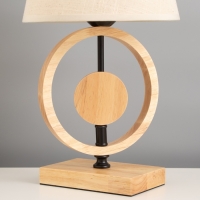 Лампа настольная "Конье" 1х40Вт Е27 светлое дерево 11,5х11,5х27см Лампа настольная "Конье" 1х40Вт Е27 светлое дерево 11,5х11,5х27см