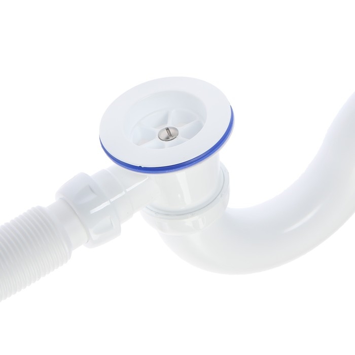 Сифон для ванны Unicorn S32P, 1 1/2 Сифон для ванны Unicorn S32P, 1 1/2"х40 мм, пластиковый выпуск и перелив, гофра 40х40/50 мм